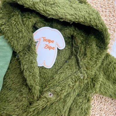 Macacão de Pelinho Sherpa Leão com Capuz - Petutinha